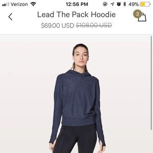 Lululemon “lead the pack” hoodie